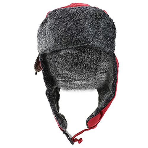 Trendy Apparel Shop 100% Polyester Soft Fur Earflap Winter Trooper Hat