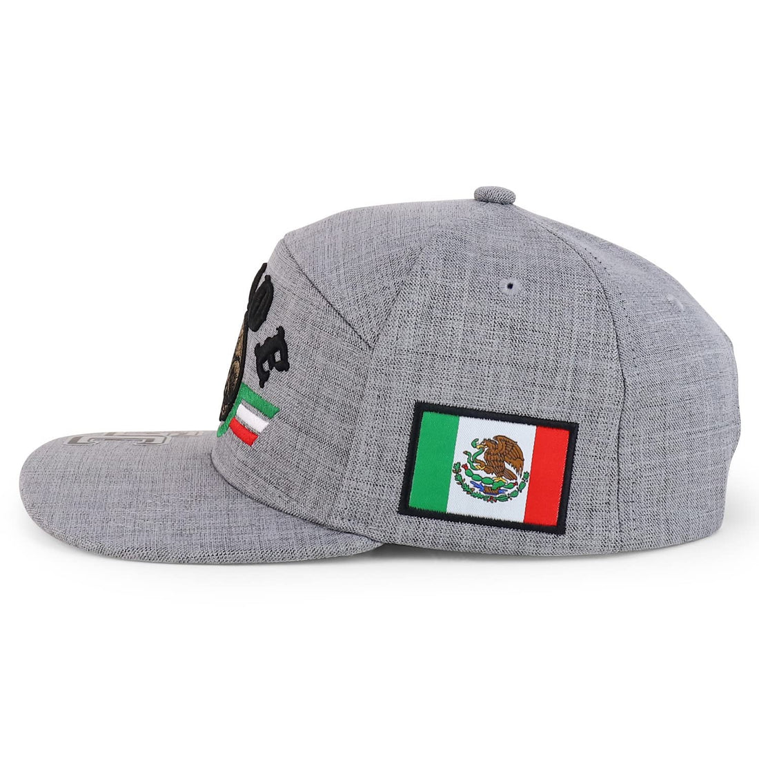Trendy Apparel Shop 3D Mexico Pride Embroidered Flatbill Snapback Cap
