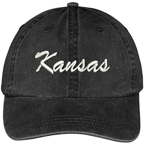 Trendy Apparel Shop Kansas State Embroidered Low Profile Adjustable Cotton Cap