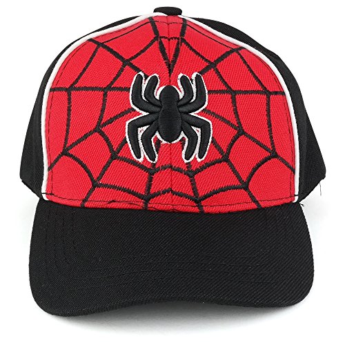 Trendy Apparel Shop Infant's Spider and Web 3-D Embroidery Structured Baseball Cap