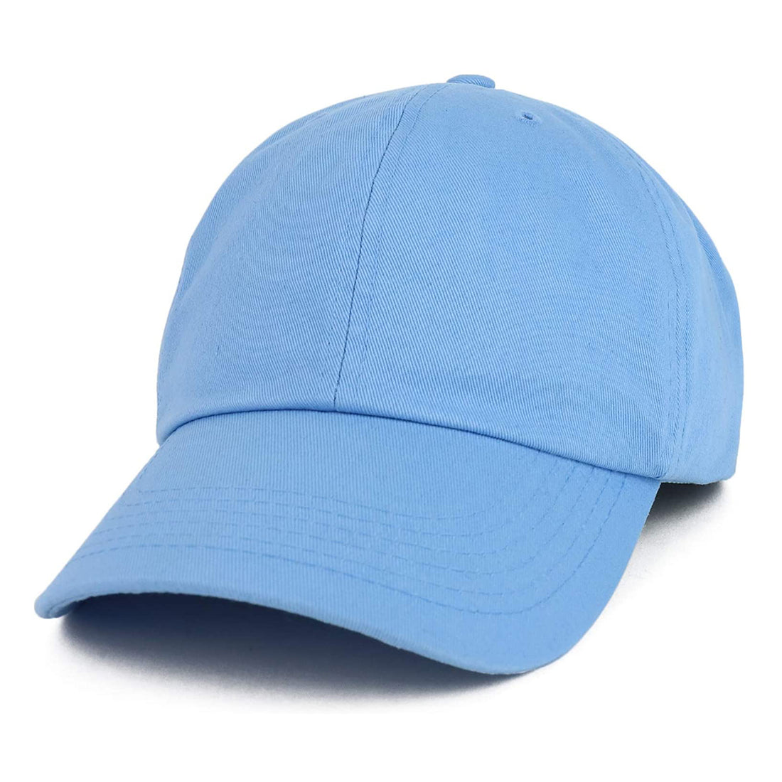 Trendy Apparel Shop Oversize XXL Plain Unstructured Soft Crown Cotton Dad Hat