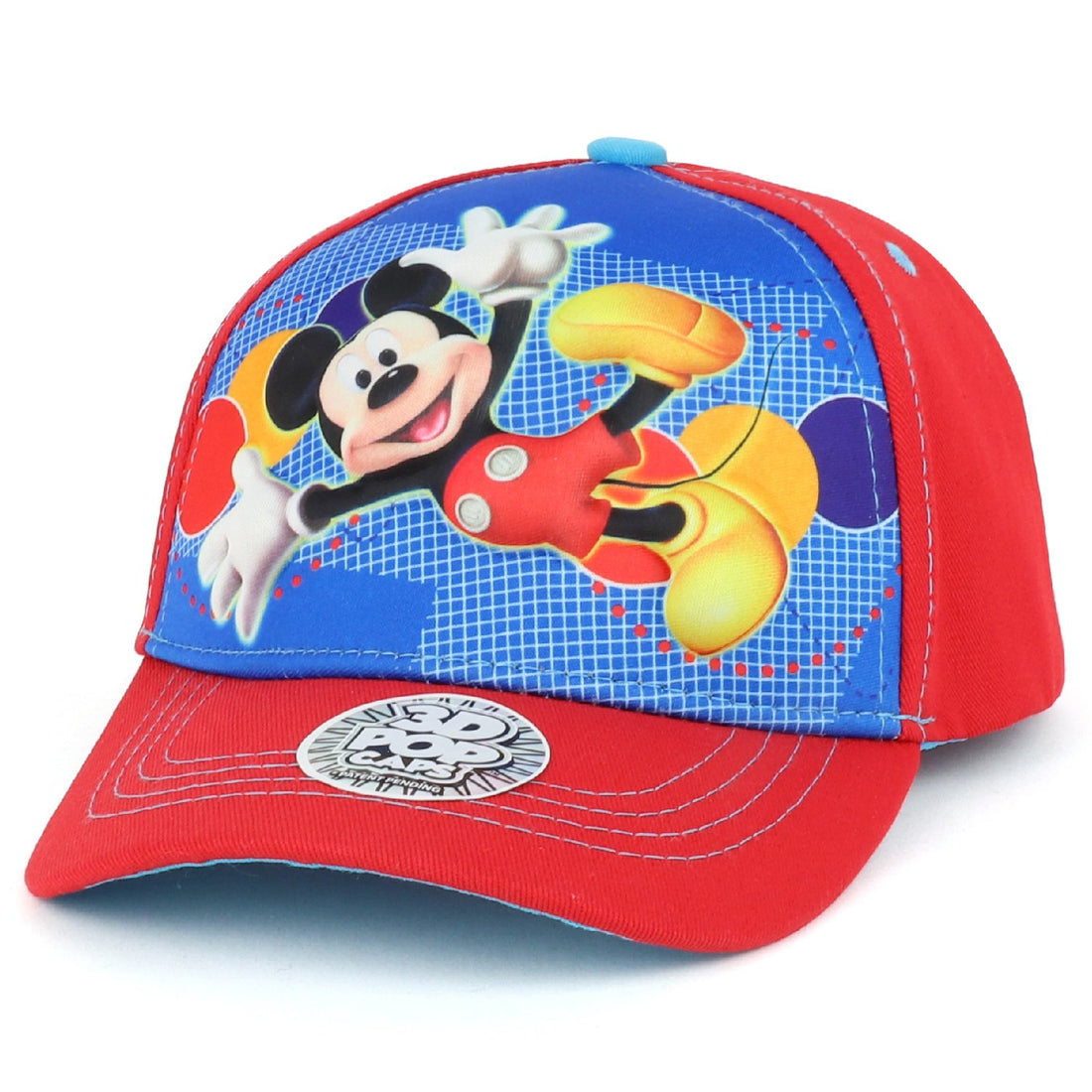 Trendy Apparel Shop Boy's Kids Youth Size Mickey Mouse 3D Pop Baseball Cap