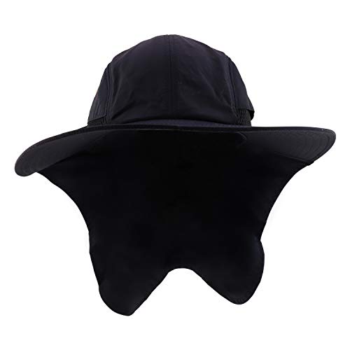 Trendy Apparel Shop XXL Oversized Large Polyester Fishing Cap with Neck Flap
