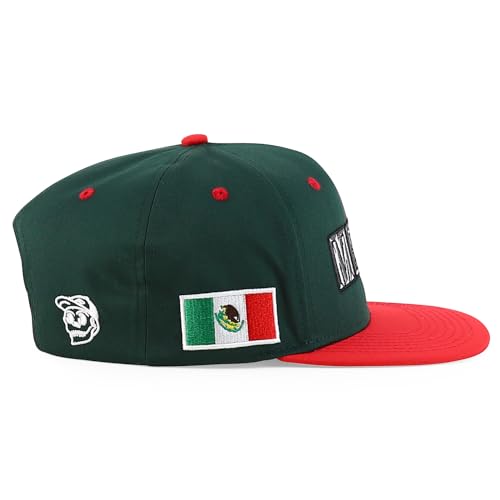Trendy Apparel Shop Mexico Guadalupe Embroidered Flat Bill Snapback Cap