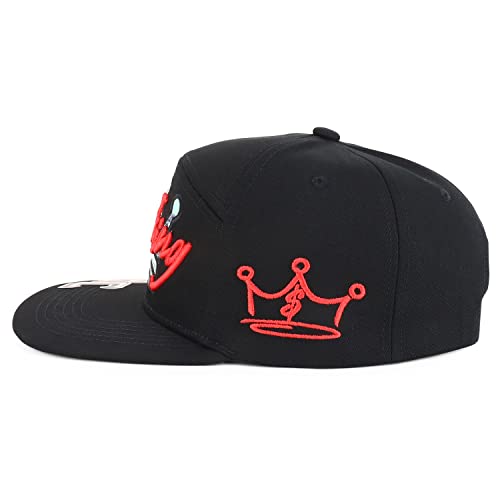 Trendy Apparel Shop Crown Cash King Embroidered Flatbill Snapback Cap