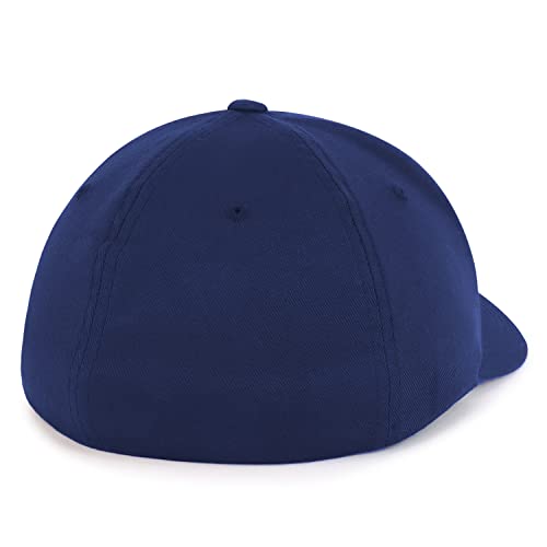 Trendy Apparel Shop Original Flexfit Oversized Baseball Fitted Cap - Fitted Up to 4XL