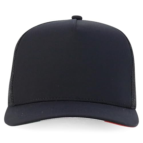 Trendy Apparel Shop 5 Panel Structured Trucker Cap with Mexico Flag Design Undervisor
