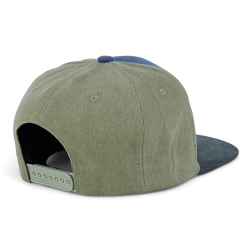 Trendy Apparel Shop Rodeo Design Embroidered Washed Cotton Flat Bill Snapback Cap