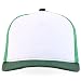Trendy Apparel Shop 5 Panel Structured Trucker Cap with Mexico Flag Design Undervisor