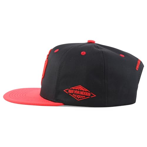 Trendy Apparel Shop Mexico El Tri Soccer Theme Embroidered Flatbill Snapback Cap