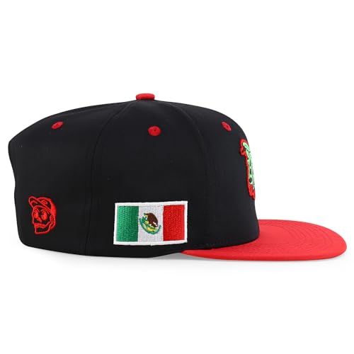 Trendy Apparel Shop 3D Rooster Embroidered Flat Bill Snapback Cap