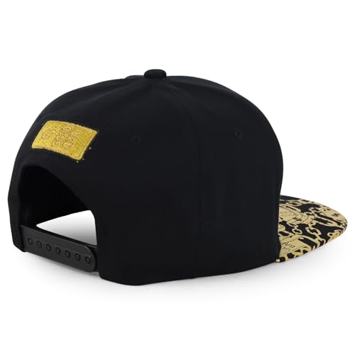 Trendy Apaprel Shop 5 Panel Bear Money Design Embroidered Flatbill Snapback Cap
