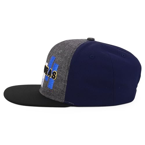 Trendy Apparel Shop Central America States Embroidered Mesh Back Flat Bill Cap
