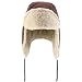 Trendy Apprel Shop Warm Winter Fur Ear Flaps Sherpa Lined Trooper Hat