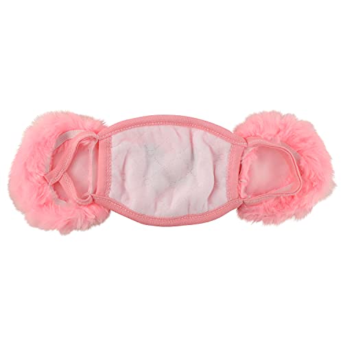 Trendy Apparel Shop Kids Winter Animal Face Breathable Cat Mask & Earmuffs
