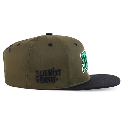 Trendy Apparel Shop 3D Mexico Embroidered Structured Flat Bill Snapback Cap