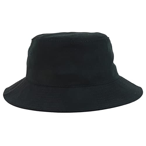 Trendy Apparel Shop Short Brim 100% Cotton Crusher Bucket Cap