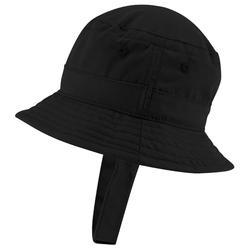 Trendy Apparel Shop Rainbow Embroidered Patch Infant Lightweight Bucket Hat with Chin Strap