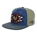 Trendy Apparel Shop Rodeo Design Embroidered Washed Cotton Flat Bill Snapback Cap