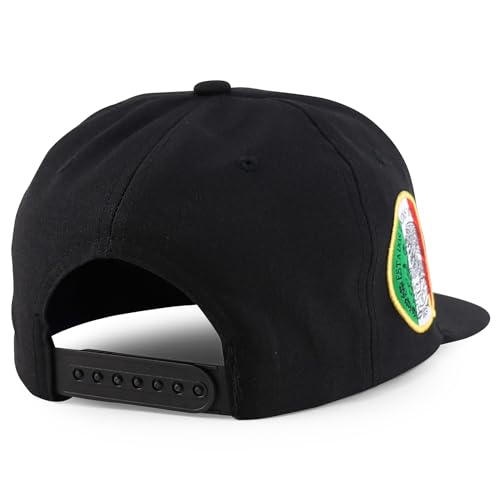 Trendy Apparel Shop Mexico Eagle Embroidered Flatbill Snapback Cap