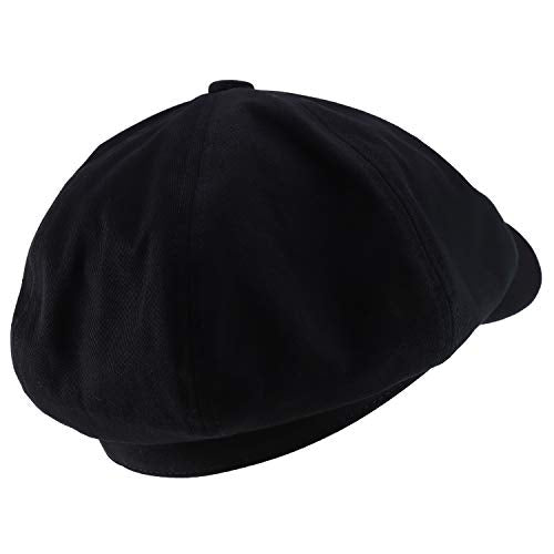 Trendy Apparel Shop XXL Oversized Cotton Newsboy Cap Hat