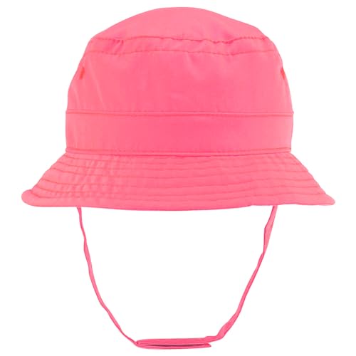 Trendy Apparel Shop Infant Light Weight Bucket Hat with Chin Strap