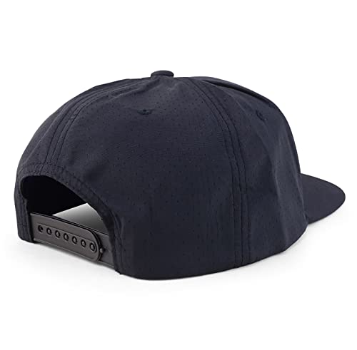 Trendy Apparel Shop XXL Oversize Laser Punching Mesh Back Flatbill Baseball Cap
