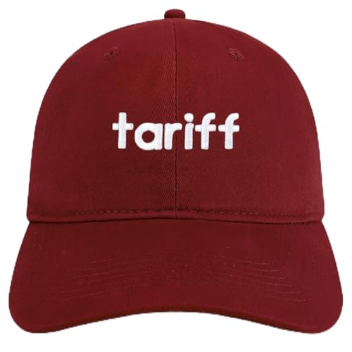 Trendy Apparel Shop Tariff Embroidered Cotton Unstructured Low Profile Dad Hat