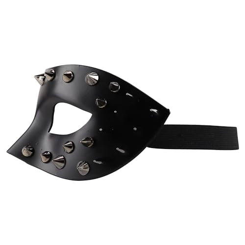 Trendy Apparel Shop Steampunk Spike Metallic Masquerade Mask Costume Accessory