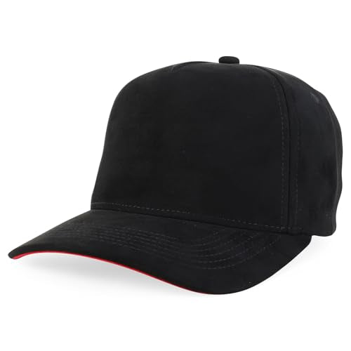 Trendy Apparel Shop 5 Panel Structured Soft Suede Snapback Ball Cap