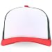 Trendy Apparel Shop 5 Panel Structured Trucker Cap with Mexico Flag Design Undervisor