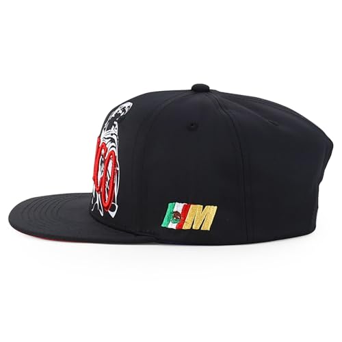 Trendy Apparel Shop Mexico Guadalupe Embroidered Flat Bill Snapback Cap