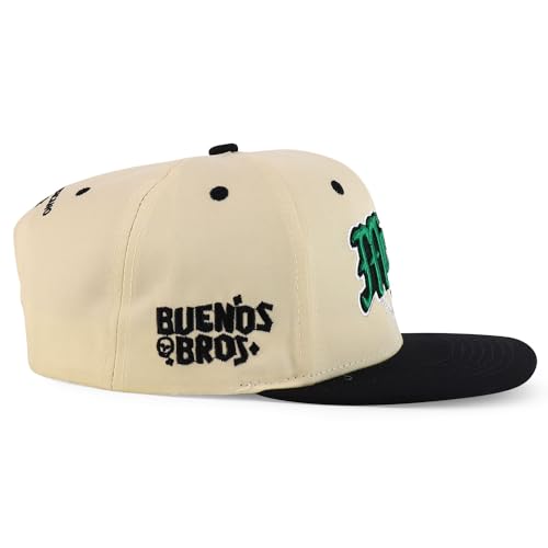 Trendy Apparel Shop 3D Mexico Embroidered Structured Flat Bill Snapback Cap