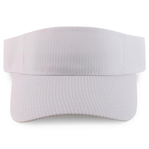 Trendy Apparel Shop Lightweight Cotton Seersucker Visor Cap
