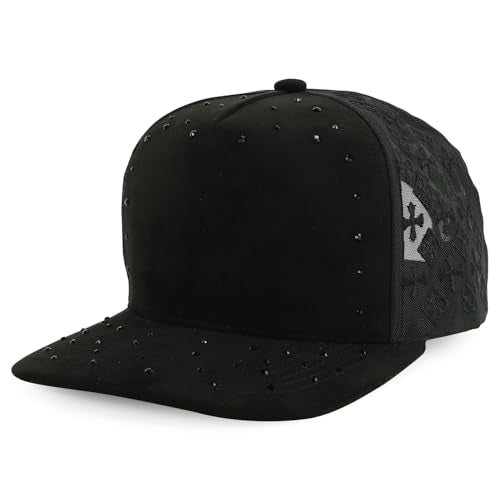Trendy Apparel Shop 5 Panel Structured Soft Suede Snapback Ball Cap