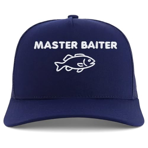 Trendy Apparel Shop Master Baiterer Embroidered 5 Panel Snapback Trucker Cap