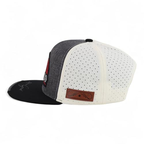 Trendy Apparel Shop Mexico Eagle Embroidered Laser Punching Mesh Back Flatbill Snapback Cap
