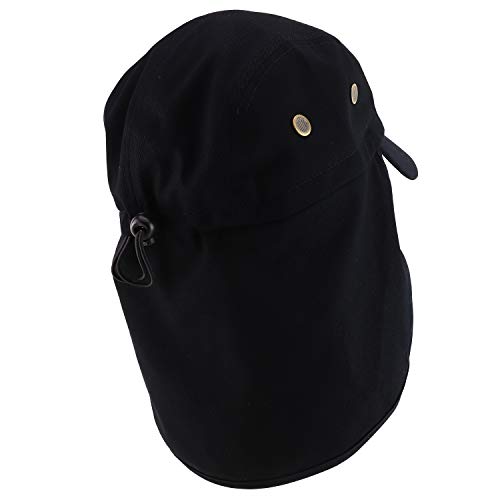 Trendy Apparel Shop XXL Oversized Large Cotton Bicycle Riders Cap with Neck Flap