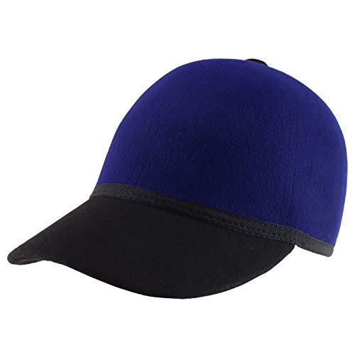 Trendy Apparel Shop 6 Panel Round Soft Wool Felt Baseball Cap