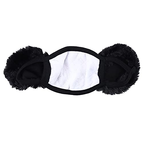 Trendy Apparel Shop Kids Winter Animal Face Breathable Cat Mask & Earmuffs