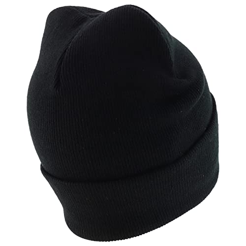 Trendy Apparel Shop Old English Font City Names Embroidered Cuff Long Beanie