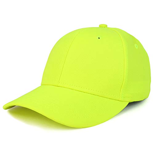 Trendy Apparel Shop High Visibility Structured Full Cloth Baseball Cap