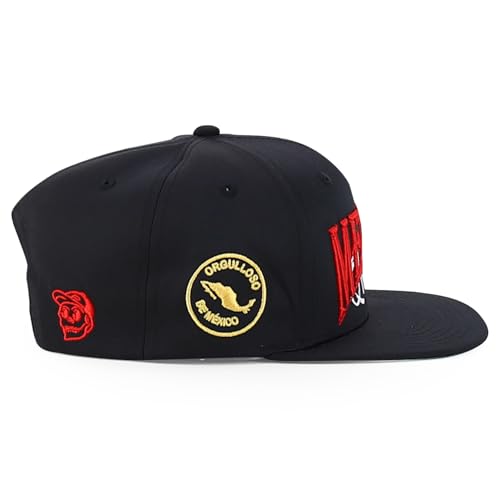Trendy Apparel Shop Mexico Guadalupe Embroidered Flat Bill Snapback Cap
