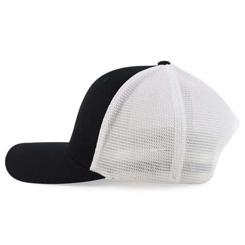 Trendy Apparel Shop Structured 6 Panel Stretchy Mesh Snapback Cap