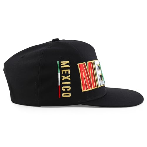 Trendy Apparel Shop MEX 3D Embroidered Flatbill Snapback Cap
