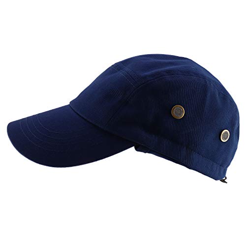 Trendy Apparel Shop XXL Oversized Large Cotton Bicycle Riders Cap with Neck Flap