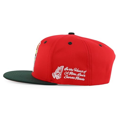 Trendy Apparel Shop 3D Rooster Embroidered Flat Bill Snapback Cap