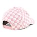 Trendy Apparel Shop Structured 5 Panel Checkered Print Baseball Cap