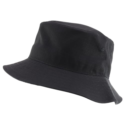 Trendy Apparel Shop Short Brim Ripstop Lariat Bucket Hat