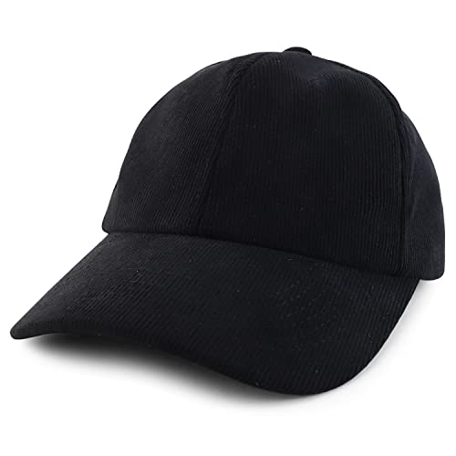 Trendy Apparel Shop Polyester Corduroy Structured Baseball Cap Dad Hat